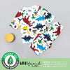 Dinosaur kingdom (slub cotton/organic cotton) / 90cm