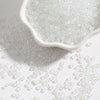 Glass bead color plating series 161# 8/o 3mm white ab 15g/bag about 500pcs