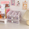5# white three-layer rabbit handle (send stickers)