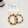 Rainbow combination telephone cord-coffee color