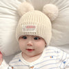 Beige korean baby bear beanie / 3-20 months