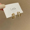 Double layer pearl earrings zz53