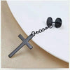 Black 8mm barbell hanging cross