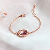 Rose gold planet bracelet