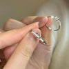 Love ring (copper plated with platinum)