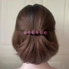 Half tie hair clip - wine red