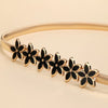 Golden 6 small flowers / total length 74cm