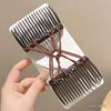 2# hair comb - coffee color