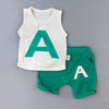 A-line vest green [ice porcelain cotton] / 80 recommended height 75cm