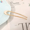 Alloy dripping oil u-shaped hairpin-crescent white / qiyue factory direct sales