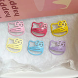 Little Red Book with the same kt cat BB hairpin high-value cute girl baby back head side hair accessories bangs broken hairpin