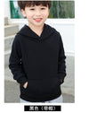 Plain black hood / 110cm