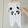 [three-quarter sleeve pants] white panda / 73cm