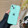 Diamond edge diamond pattern [translucent green] / iphone12