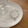 Purple beaded bracelet jml5212