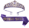 Birthday queen pure purple suit