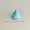 Rabbit ears - light blue [1077] with windproof rope / head circumference 49-54cm/reference age 2~12 years old - one size fits all