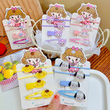 Super cute and cute children's hair clip head rope girl baby does not hurt hair bangs broken hair bb clip cartoon Sanrio hair accessories