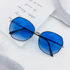 Blue silver frame gradient blue film