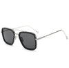 Silver frame black circle all gray