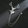 Silver bearded deer head