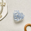 Transparent epoxy - mini button - blue