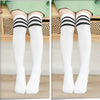 Black stripes on white background + black stripes on white background (2 pairs) / trumpet 1/5 years old [height 85-105cm]