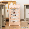 Pink - three drawers without wheels