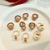2# doll figure smiley face 10-piece set