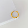 Arched heart gold ring / us size 6