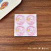 Rainbow bunny #4 sticker
