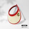 White pvc headband with red edge / one size fits all (3-12 years old)