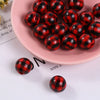 Red + black grid / 16mm button