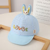 Lo rabbit mesh cap - blue / 3-12 months (adjustable)