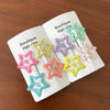 Mixed color five-pointed star 1 set of 4