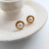 Pearl retaining color gold small round style