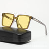 Transparent gray frame yellow film