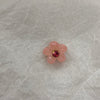 Pink rhinestone flower clip