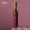 Wooden handle wine red (10 bones)
