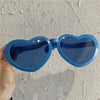 Huge heart blue glasses
