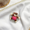 Transparent bracket - color contrast bear - brown