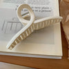 Frosted beige cross-13cm