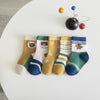 Ds brown bear five pairs / 1-3 years old (recommended foot length 12-14 cm)