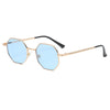 Gold frame blue film
