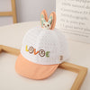 Lo rabbit mesh cap - orange / 3-12 months (adjustable)