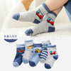 Cartoon car kids socks / 9 months to 2 years old (foot length 9-12cm)