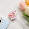 Glitter bracket - bow tie little devil - purple