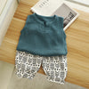 Yarn cotton suit blue / 80 cm