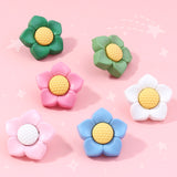 Colorful buttons children's baby shirt sweater cardigan decoration clothes cartoon flower shape buttons clothing accessories