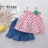 Love suspender + lace jeans / 90cm